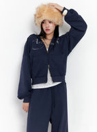 Angel Graphic Zip-Up Hoodie IS525 - Acubi style | LEWKIN