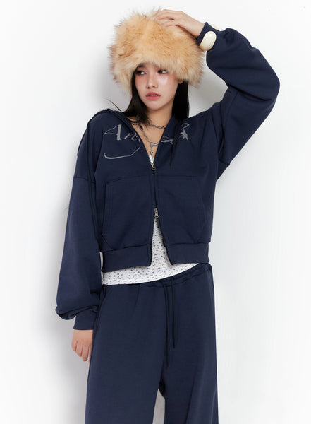 トップス 00s Fur Angel Heart Graphic Zip Hoodie Angel Graphic Zip-Up Hoodie IS525 - Acubi style | LEWKIN