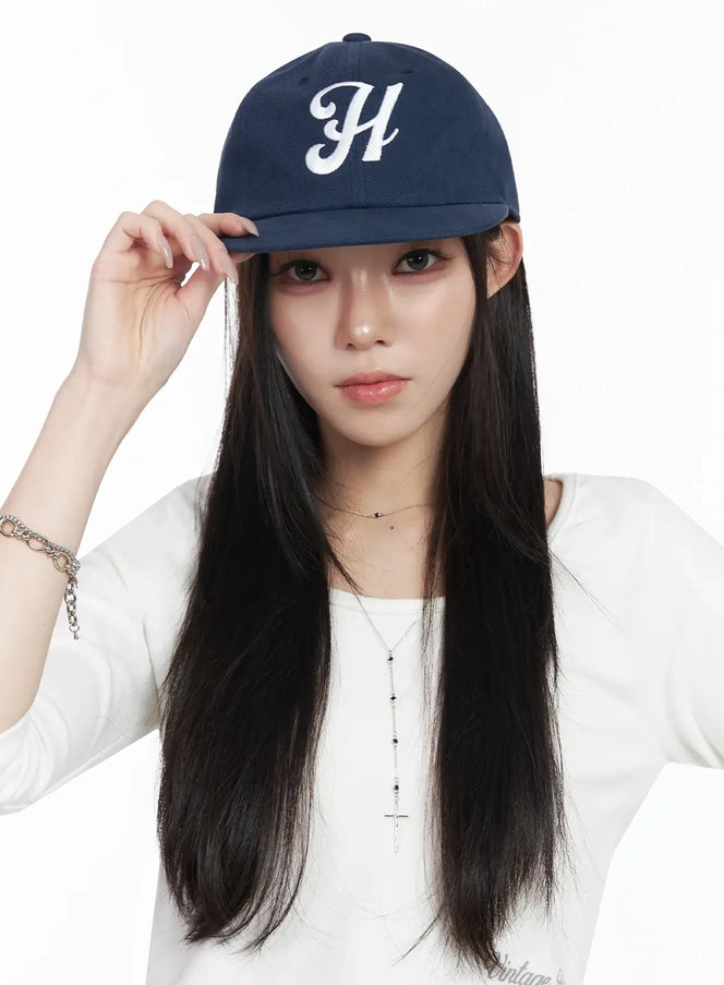 classic-h-letter-cap-ij528 / Dark blue