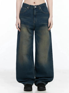 naom-vintage-wide-jeans-if502 / Dark blue