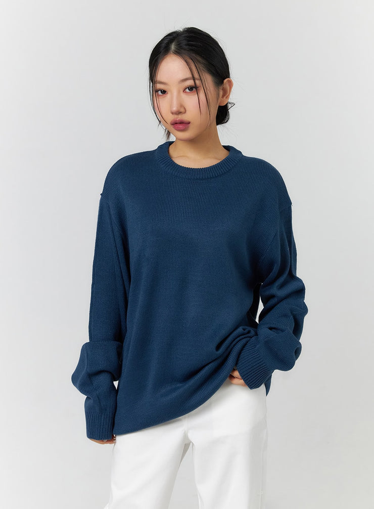 cozy-oversized-unisex-sweatshirt-cf401 / Dark blue