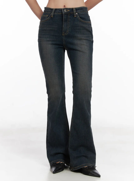jay-dark-wash-bootcut-jeans-cd501 / Dark blue