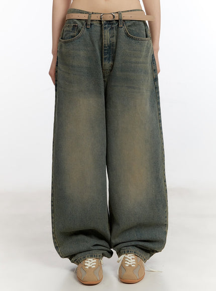 thaila-vintage-baggy-jeans-ca508 / Dark blue