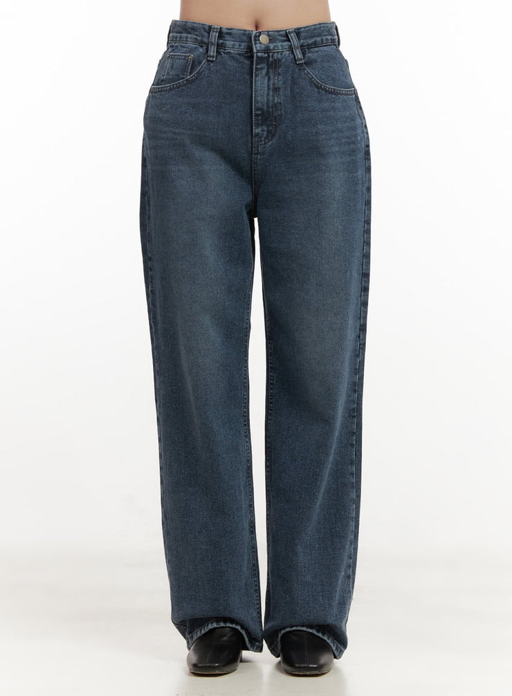 indira-straight-fit-denim-jeans-on429 / Dark blue