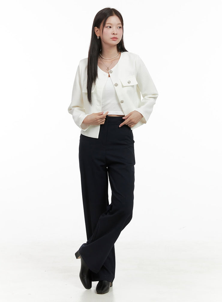 high-waisted-tailored-pants-og419 / Dark blue