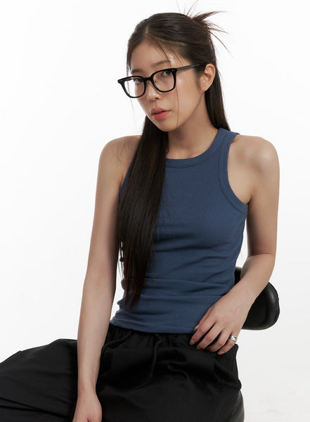 トップス andmary Adele ribbon tank Black Adele ribbon tank