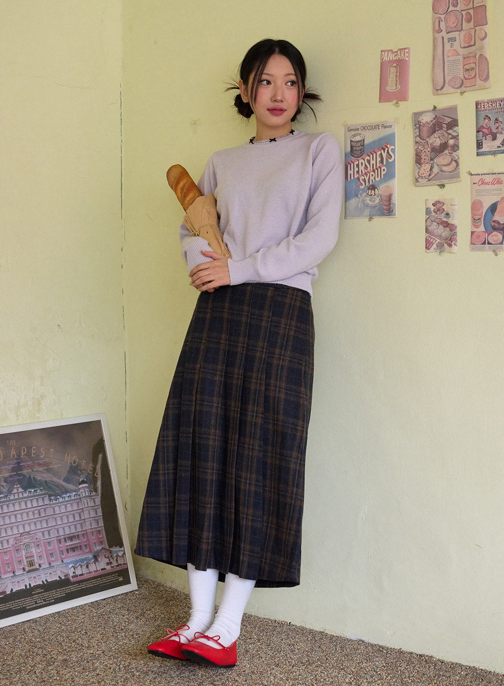 Plaid maxi skirt 20 Clearance