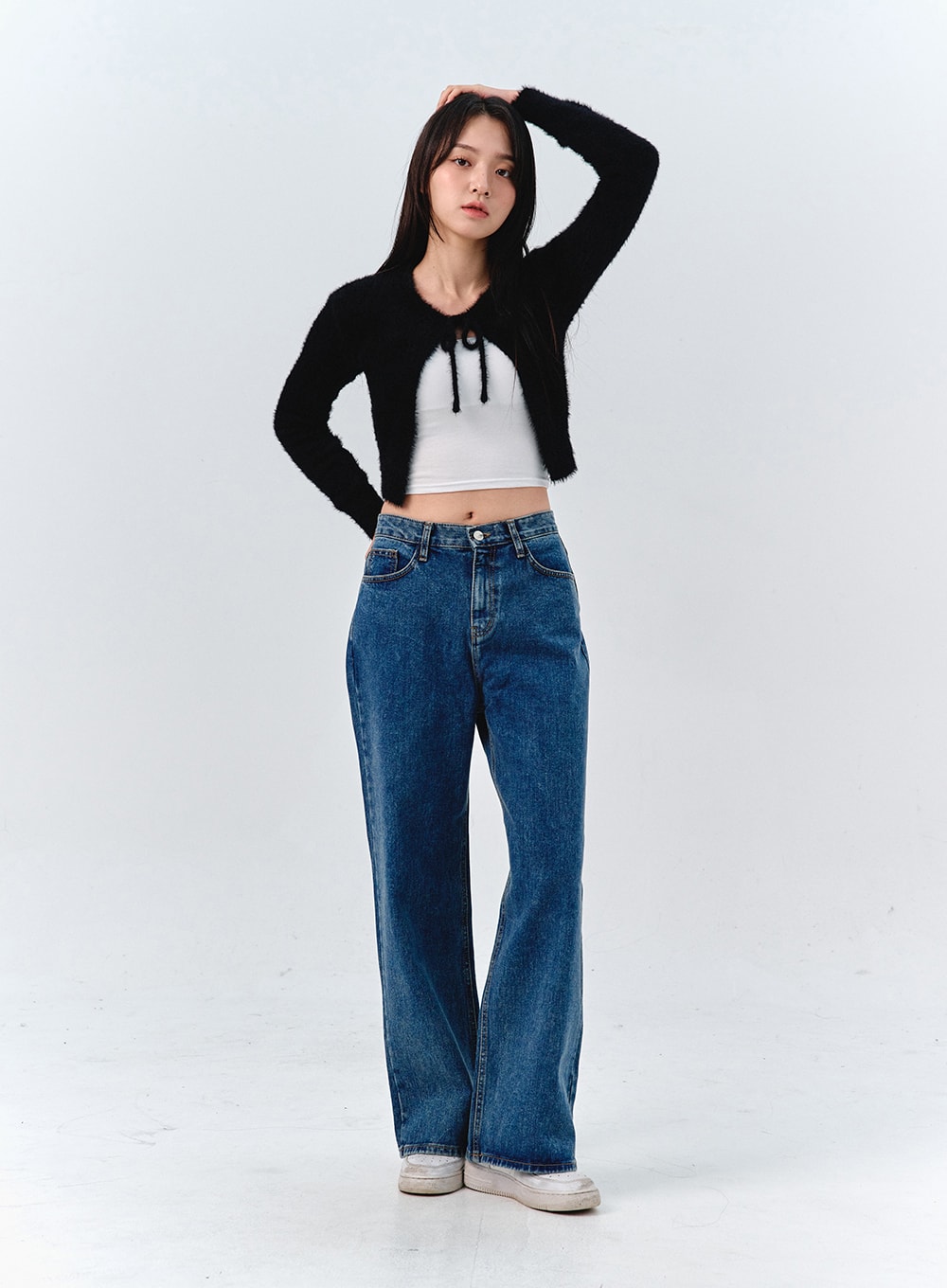 Straight-Leg Wide Jeans OO316