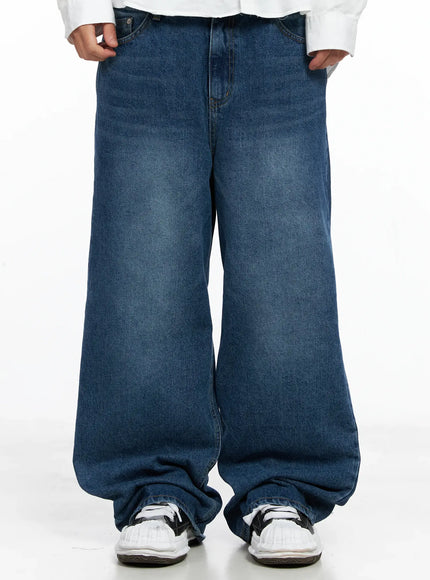 mens-classic-denim-jeans-is502 / Dark blue