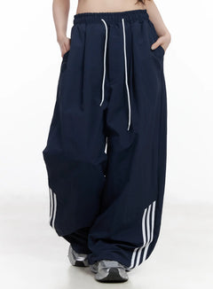wide-leg-track-pants-cf523 / Dark blue