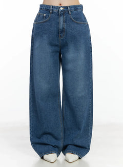 anycia-wide-fit-jeans-if524 / Dark blue