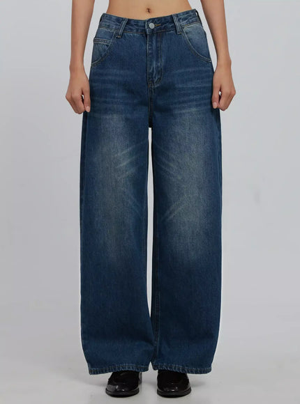 alaina-wide-leg-jeans-ij508 / Dark blue