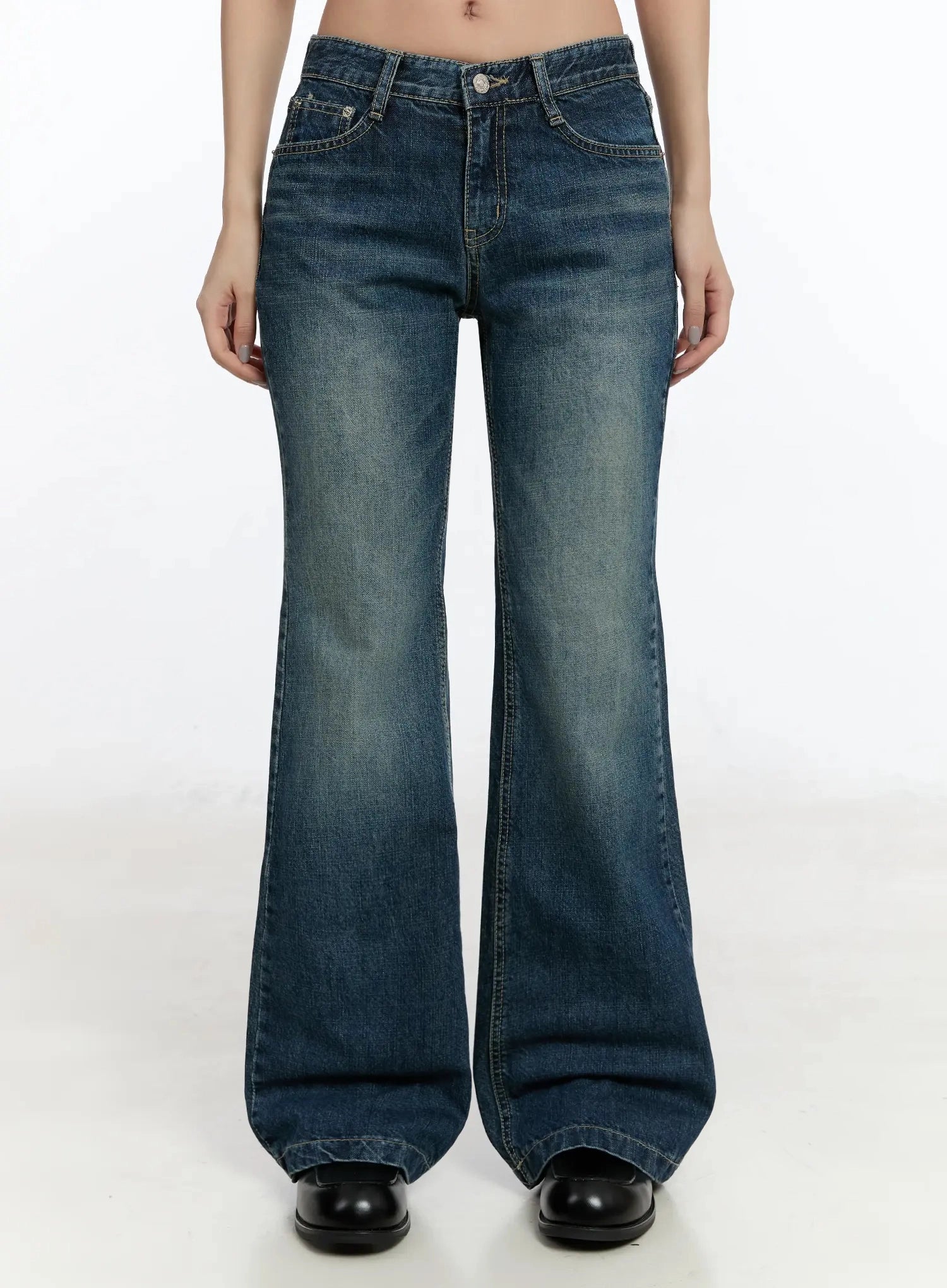 jianna-flared-bootcut-jeans-im513 / Dark blue