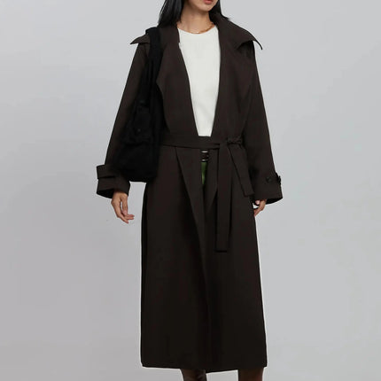 belted-trench-coat-id516 / Dark brown