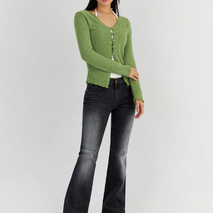 bootcut-washed-jeans-co325 / Dark gray