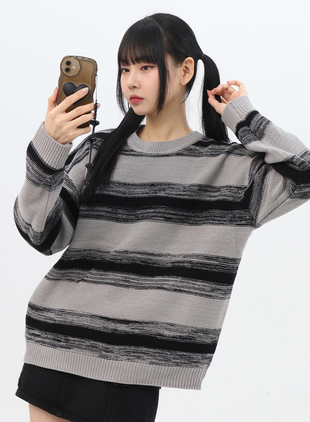 希少！！ 新品 PERVERZE【color stripe knit cardigan】 | www