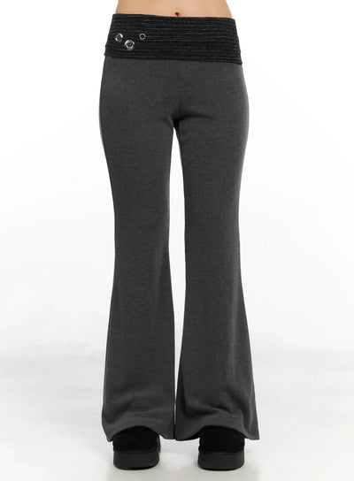 fleece-bootcut-sweatpants-in528 / Dark gray