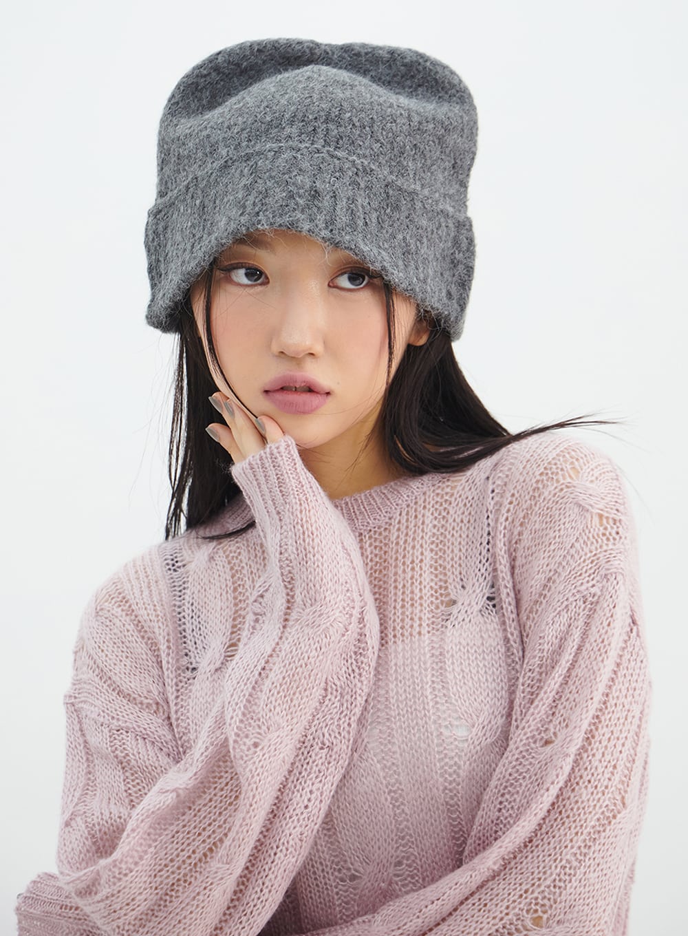 Solid Knit Stocking Cap