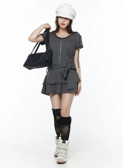 rocky-mini-dress-set-cu510 / Dark gray