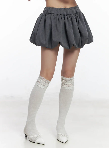 Bubble Mini Skirt CJ527 - Casual style | LEWKIN