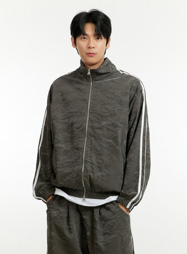 mens-activewear-windbreaker-jacket-il412 / Dark gray