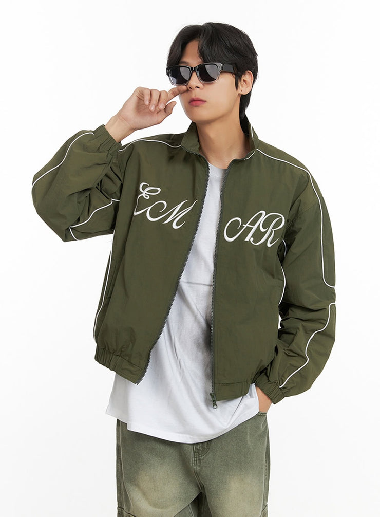 mens-nylon-jacket-iy431 / Dark green