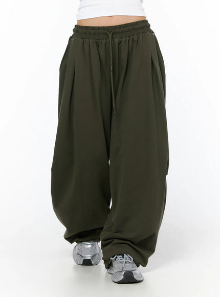relaxed-fit-cargo-pants-cu512 / Dark green