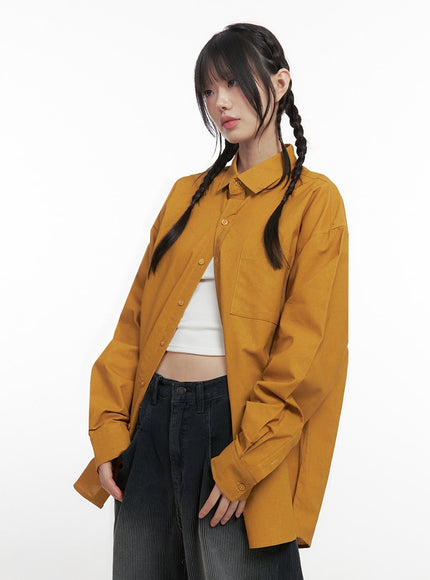 oversize-collared-shirt-id402 / Dark yellow