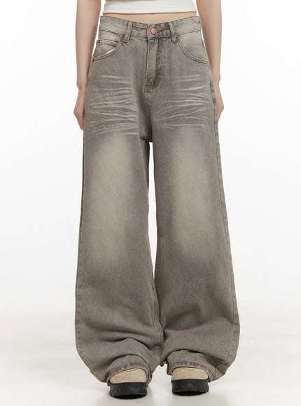 hollie-vintage-wide-leg-jeans-cd426 / Gray