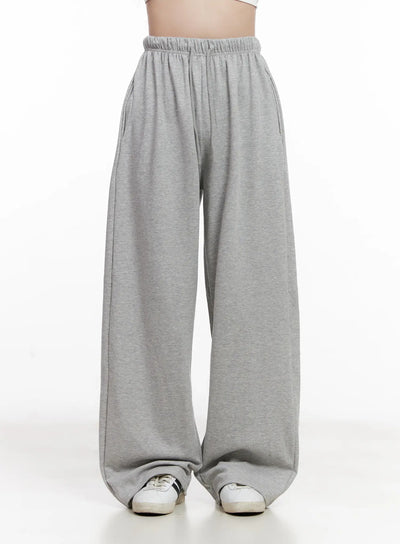 comfy-wide-leg-sweatpants-cl515 / Gray