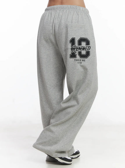 wide-leg-graphic-sweatpants-cd529 / Gray