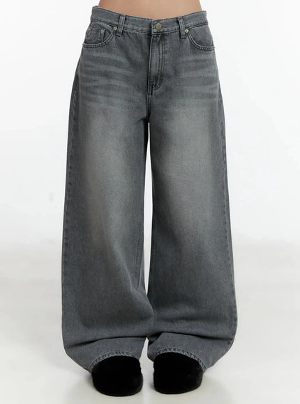 meadow-vintage-wash-wide-leg-jeans-id526 / Gray