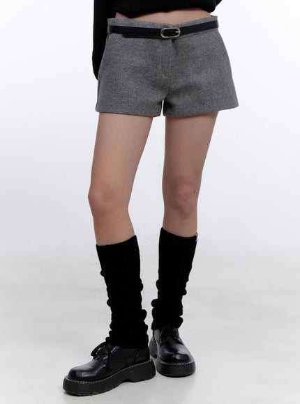 classic-winter-low-rise-shorts-cj513 / Gray