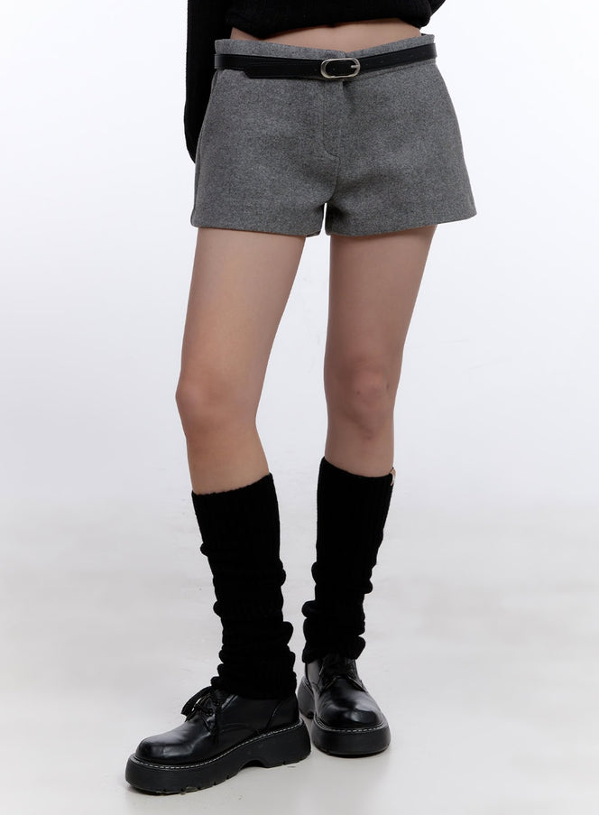 classic-winter-low-rise-shorts-cj513 / Gray