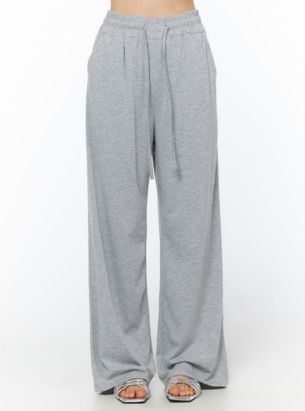 high-waist-relaxed-fit-sweatpants-iu519 / Gray