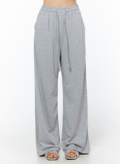 high-waist-relaxed-fit-sweatpants-iu519 / Gray
