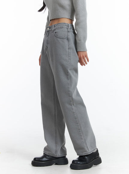 low-rise-straight-leg-jeans-oj426 / Gray