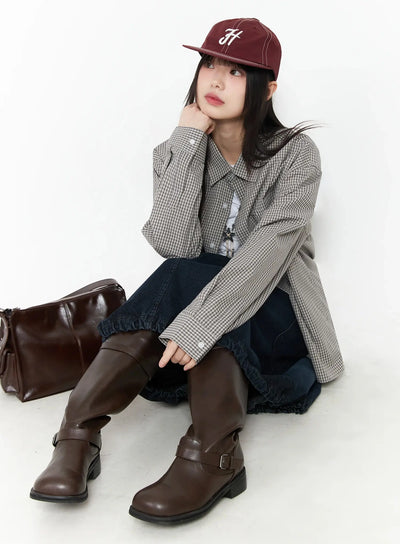 basic-checkered-shirt-im530 / Gray