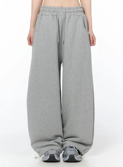 wide-leg-sweatpants-cy506 / Gray