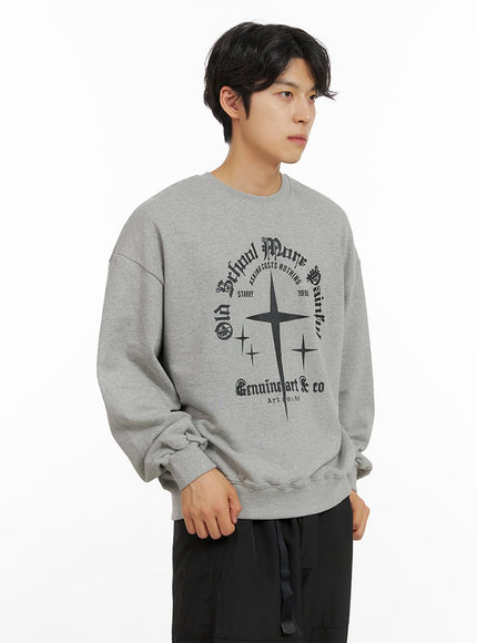 mens-cross-sweatshirt-ig409 / Gray