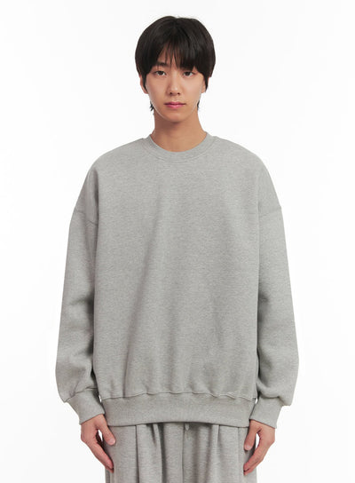 mens-essential-cotton-sweatshirt-ia510 / Gray