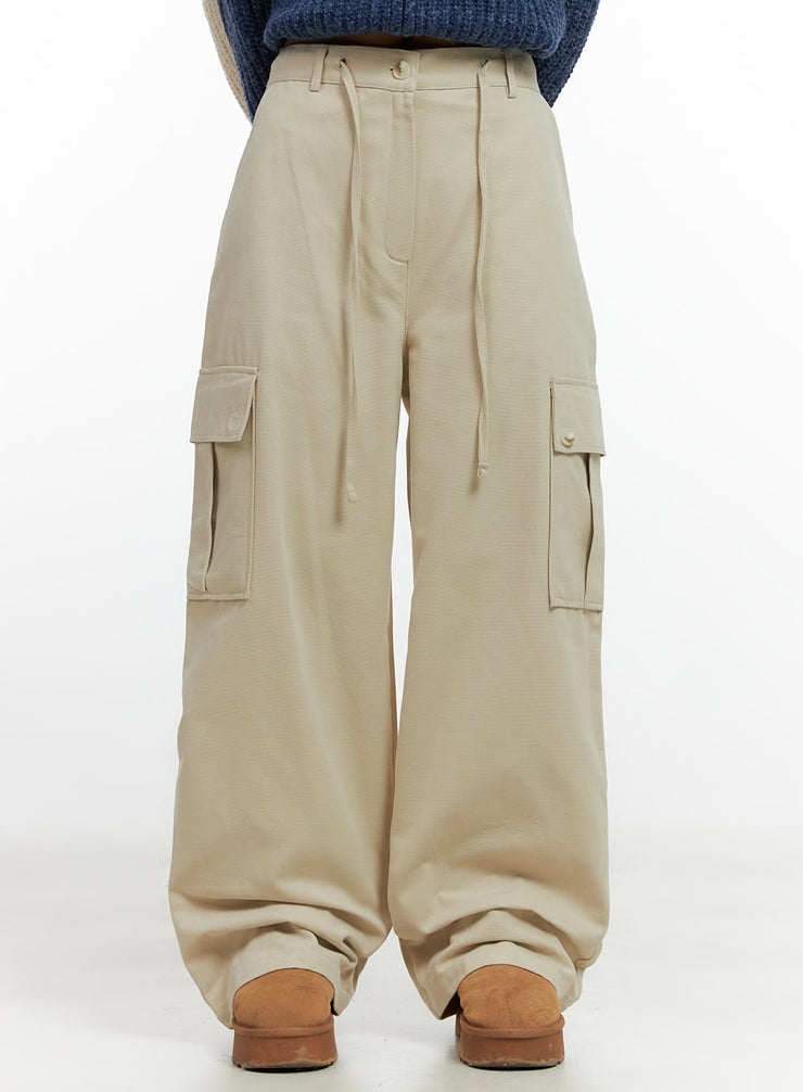 relaxed-fit-cargo-trousers-cn412 / Light beige