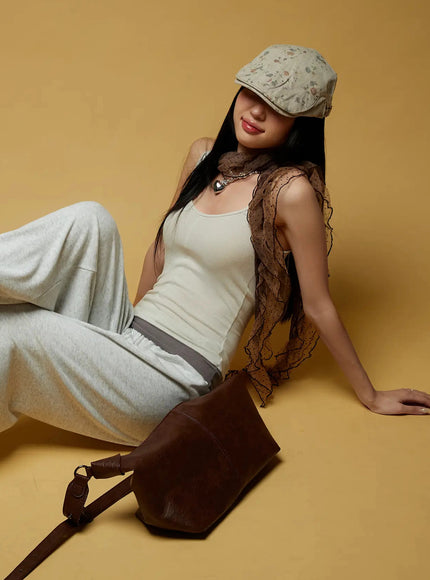 two-tone-cami-top-iu522 / Light beige
