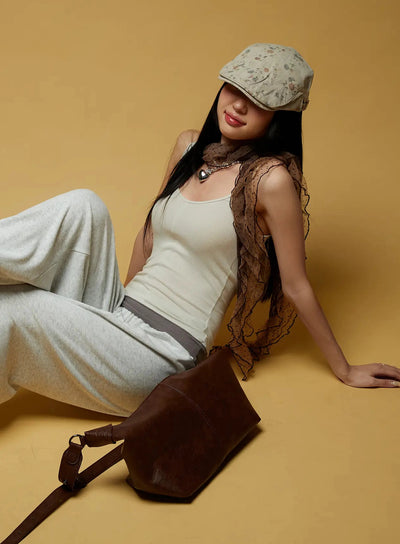 two-tone-cami-top-iu522 / Light beige