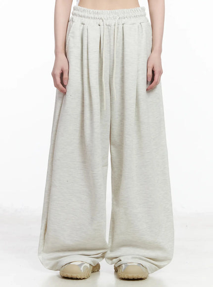 casual-wide-leg-sweatpants-iu509 / Light beige