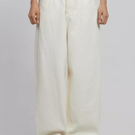 wide-leg-cotton-pants-id504 / Light beige