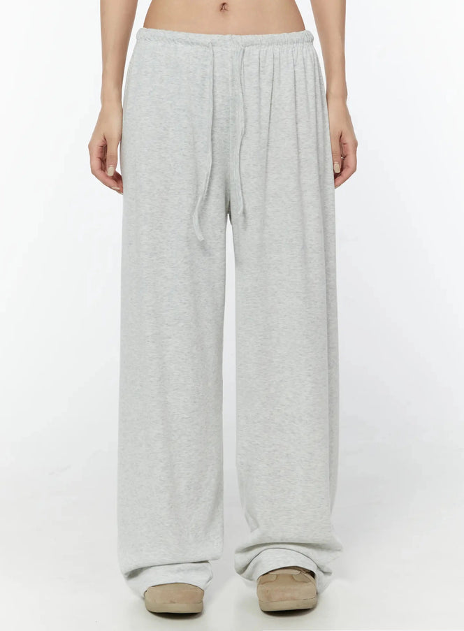 relaxed-fit-lounge-pants-iu522 / Light beige