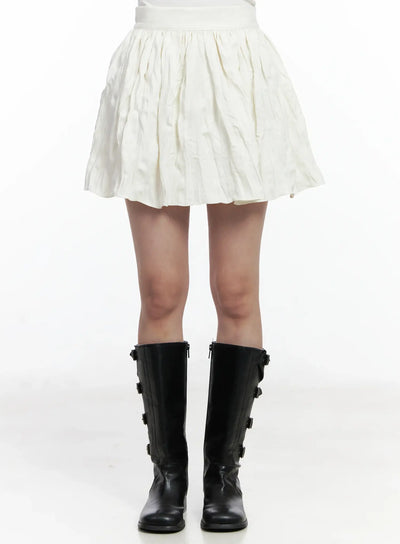 flare-a-line-skirt-ij529 / Light beige