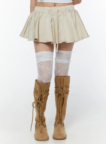 Flare Mini Skirt CY519 - Romantic style | LEWKIN