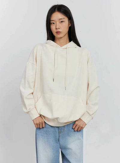basic-oversized-hoodie-is516 / Light beige